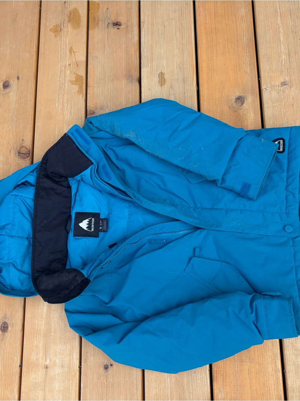 Burton Blue Hooded Kids Puffer Jacket
